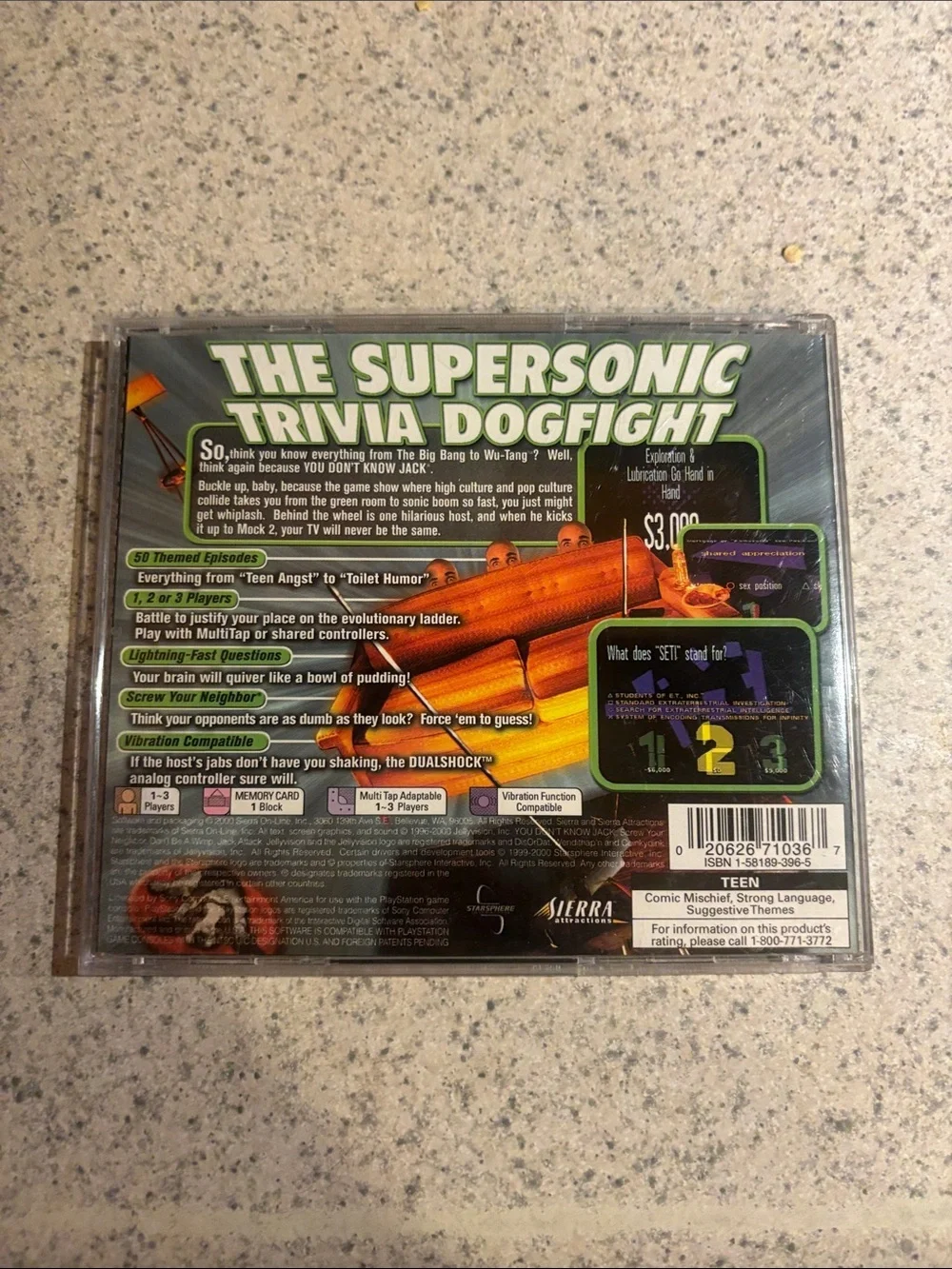 Serra The Supersonic Trivia Dogfight — Green and Orange Artwork